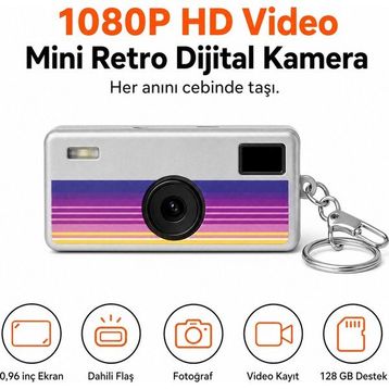 Ayers G6 Premium Thumb Mini Retro Dijital Fotoğraf Makinesi
