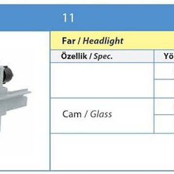 Ayfar 202213 Renault R11 Sağ Far