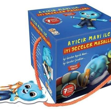 Ayıcık Mavi ile İyi Geceler Masalları Seti-7 Kitap Takım - Kolektif