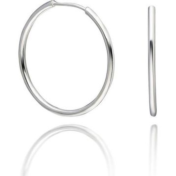 Aykat KUPE-201 Halka 20 mm 925 Ayar Kadın Gümüş Küpe