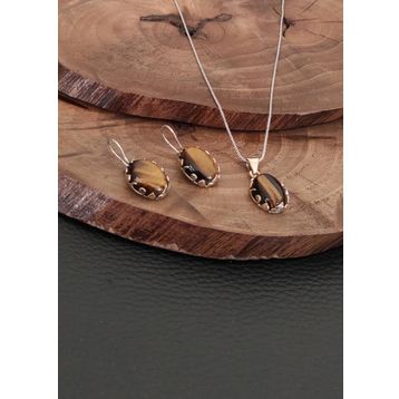 Aykat SET-391 Kadın Gümüş Takı Seti