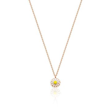 Aykat UC-441 Küçük Boy Papatya Kolye Rose Gümüş Kolye