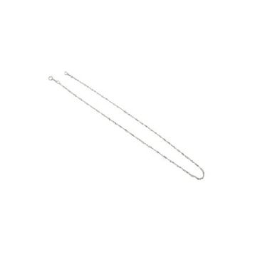 Aykat ZNC-22 Singapur Zincir Uzunluk 40 cm Zinciri Beyaz Rengi Burgu Modeli Gümüş Kolye