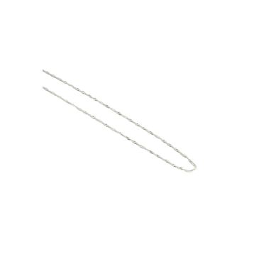 Aykat ZNC-26 Singapur Burgulu Zincir Uzunluk 50 cm Zinciri Beyaz Renk Gümüş Kolye