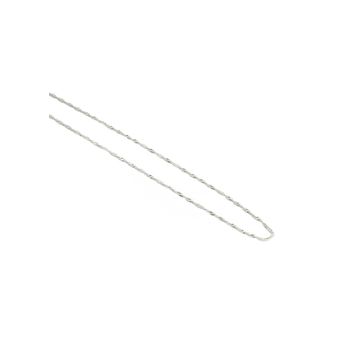 Aykat ZNC-26 Singapur Burgulu Zincir Uzunluk 50 cm Zinciri Beyaz Renk Gümüş Kolye