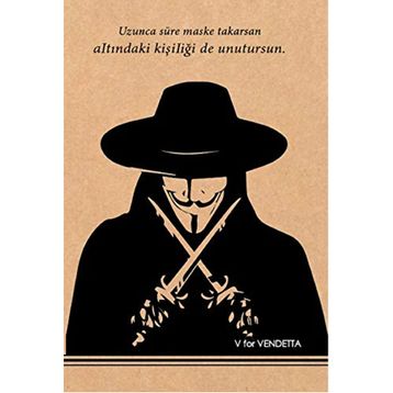 Aylak Adam Hobi 8681980581455 V for Vendetta Kraft Defter