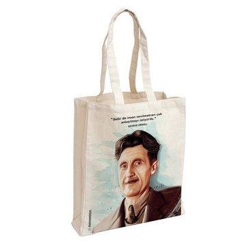 Aylak Adam Hobi 8681980581707 George Orwell Kadın Günlük Bez Çanta