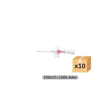 Ayset 20 kg 100 Adet Pembe IV Kanül Intraket Branül