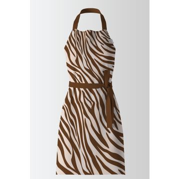 Ayshome Exclusive Zebra Desenli Mutfak Önlüğü