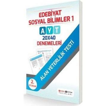 AYT 2. Oturum Edebiyat Sosyal Bilimler 1 20x40 Denemeleri - kollektif