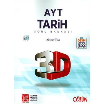AYT 3D Tarih Tamamı Video Çözümlü Soru Bankası Çözüm Yayınları