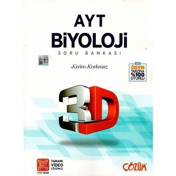 AYT Biyoloji 3d Soru Bankası 3d Yayınları