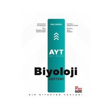 AYT Biyoloji Defteri - Faz Yayınları