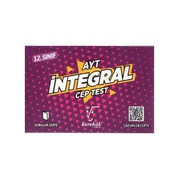 AYT Cep Test İntegral Karekök Yayınları