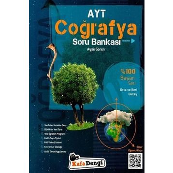 AYT Coğrafya Orta ve İleri Düzey Soru Bankası Kafa Dengi Yayınları