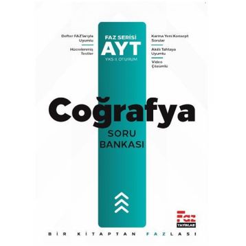 AYT Coğrafya Soru Bankası - Faz Yayınları