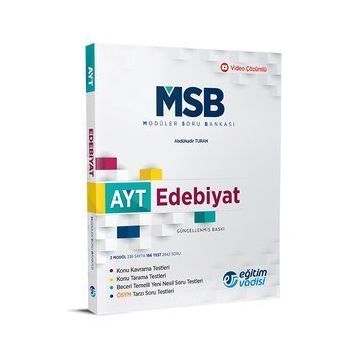 AYT Edebiyat Soru Bankası - Eğitim Vadisi Yayınları