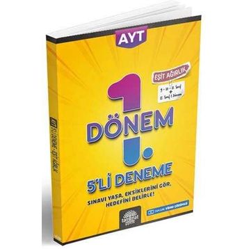 Ayt Eşit Ağırlık 1. Dönem 5'li Deneme-Tammat Yayıncılık