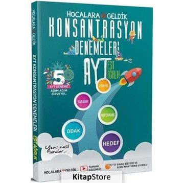 Ayt Eşit Ağırlık Konsantrasyon 5li Denemeleri Çözümlü Hocalara GEldik
