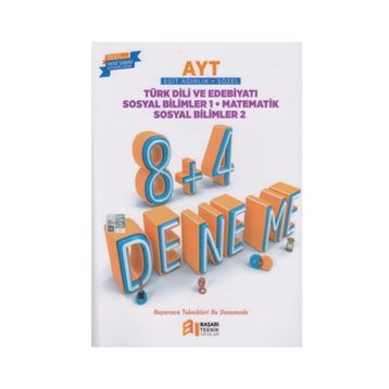 AYT Eşit Ağırlık Sözel 8+4 Deneme-Başarı Teknik Yayınları