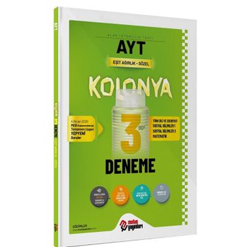 AYT Eşit Ağırlık Sözel Kolonya 3 Deneme-Metin Yayınları