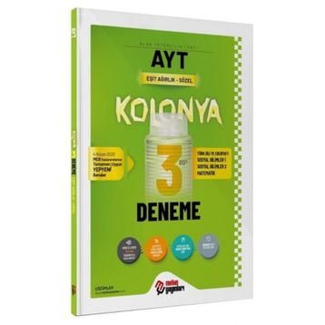 AYT Eşit Ağırlık Sözel Kolonya 3 Deneme-Metin Yayınları