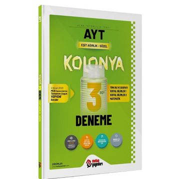 AYT Eşit Ağırlık Sözel Kolonya 3 Deneme-Metin Yayınları