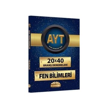 AYT Fen Bilimleri 20x40 Branş Denemeleri Robert Yayınları