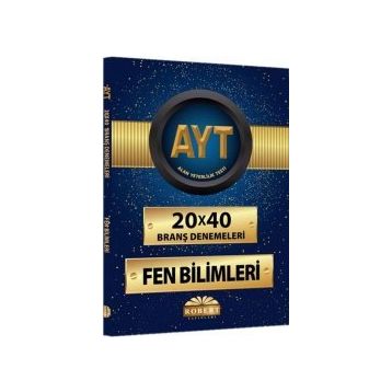 AYT Fen Bilimleri 20x40 Branş Denemeleri Robert Yayınları
