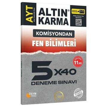 AYT Fen Bilimleri 5x40 Deneme Sınavı-Altın Karma Yayınları