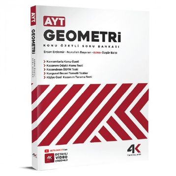 AYT Geometri Konu Özetli Soru Bankası 4K Yayınları