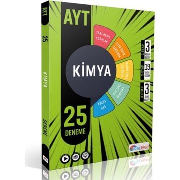Ayt Kimya 25 Deneme - Köşe Bilgi Yayınları