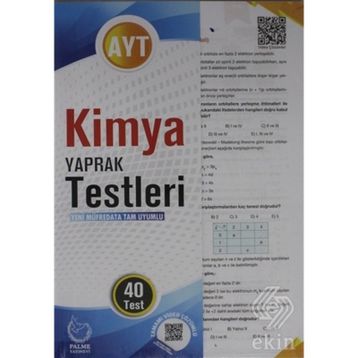 AYT Kimya 40'lı Yaprak Testleri-Palme Yayınları