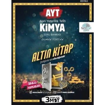 AYT Kimya Altın Kitap Tamamı Video Çözümlü Soru Bankası Osman Türcan Tammat Yayınları