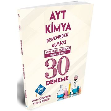 AYT Kimya Denemeden Olmaz 30 Deneme-KR Akademi Yayınları