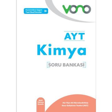 AYT Kimya Soru Bankası Vono Yayınları