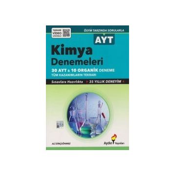 AYT Kimya ve Organik Denemeler Tamamı Video Çözümlü Aydın Yayınları