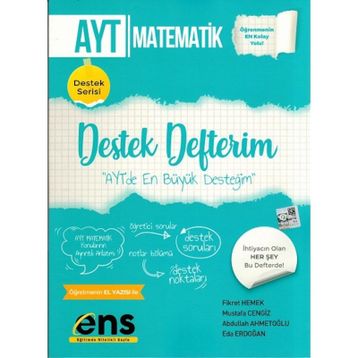 Ayt Matematik Destek Defterim Ens Yayncılık