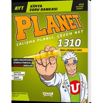 AYT Orta ve İleri Düzey Kimya Soru Bankası Planet Uzman Yayınları
