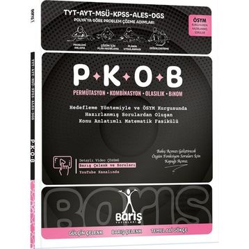 AYT Permütasyon Kombinasyon Binom Olasılık Matematik Fasikülleri - Barış Yayınları