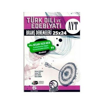 AYT Türk Dili ve Edebiyatı 2020 MEB 25x24 Branş Denemeleri-Bilgi Sarmal Yayınları