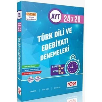 AYT Türk Dili ve Edebiyatı 24x20 Branş Denemeleri-Nego Yayınları