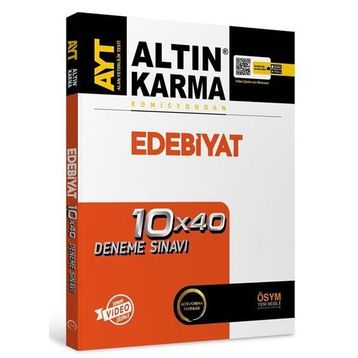 AYT Türk Dili ve Edebiyatı Sosyal Bilimler 1 10x40 Deneme Sınavı-Altın Karma Yayınları