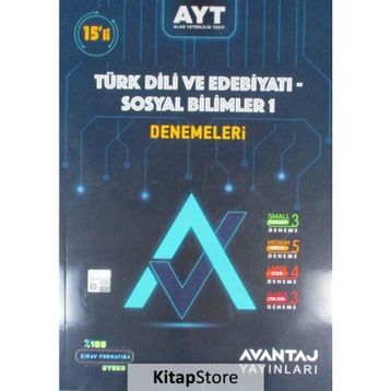 AYT Türk Dili ve Edebiyatı Sosyal Bilimler 1 Ray 15 li Denemeleri-Toprak Yayıncılık