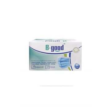 B-Good 50'li Mavi 3 Katlı Telli Maske