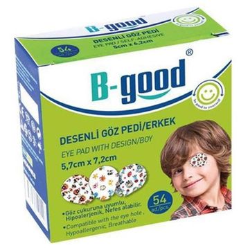 B-Good 5,7 cm x 7,2 cm Erkek Desenli Göz Pedi