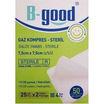 B-Good 7,5 x 7,5 cm 50'li Gaz Kompress