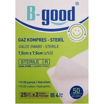 B-Good 7,5 x 7,5 cm 50'li Gaz Kompress