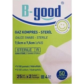 B-Good 7,5x7,5 cm 50'li Gaz Kompress