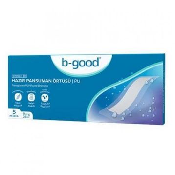 B-Good 9x25 5'li Örtü Şeffaf Hazır Pansuman